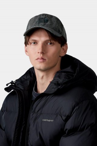 Carhartt Lambert Cap - Rabe, Mondwaschung Carhartt Lambert Cap - Rabe, Mondwaschung