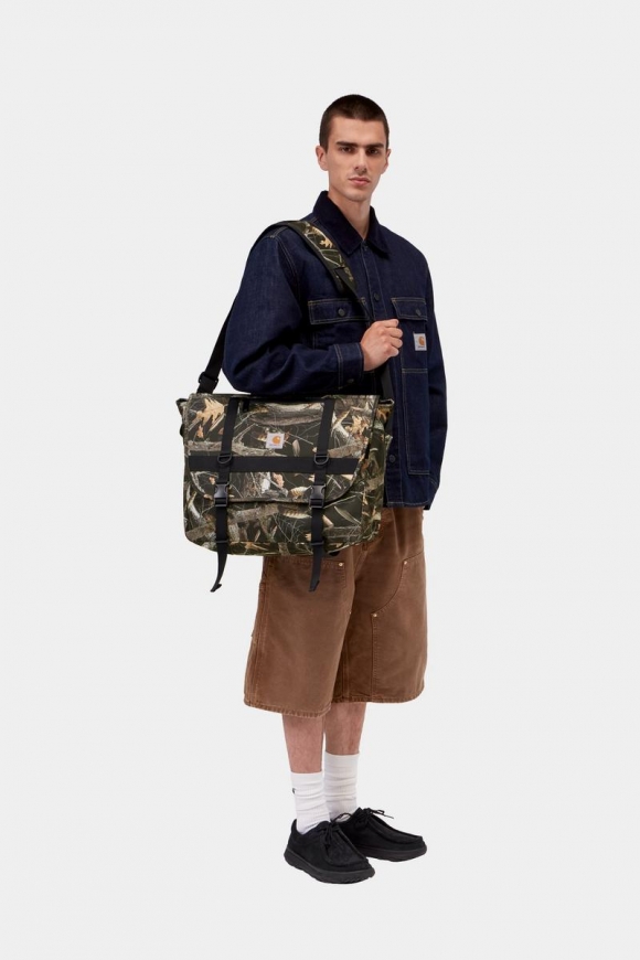 Carhartt Jake Messenger Bag - Camo-Federbaum, Schwarz Carhartt Jake Messenger Bag - Camo-Federbaum, Schwarz