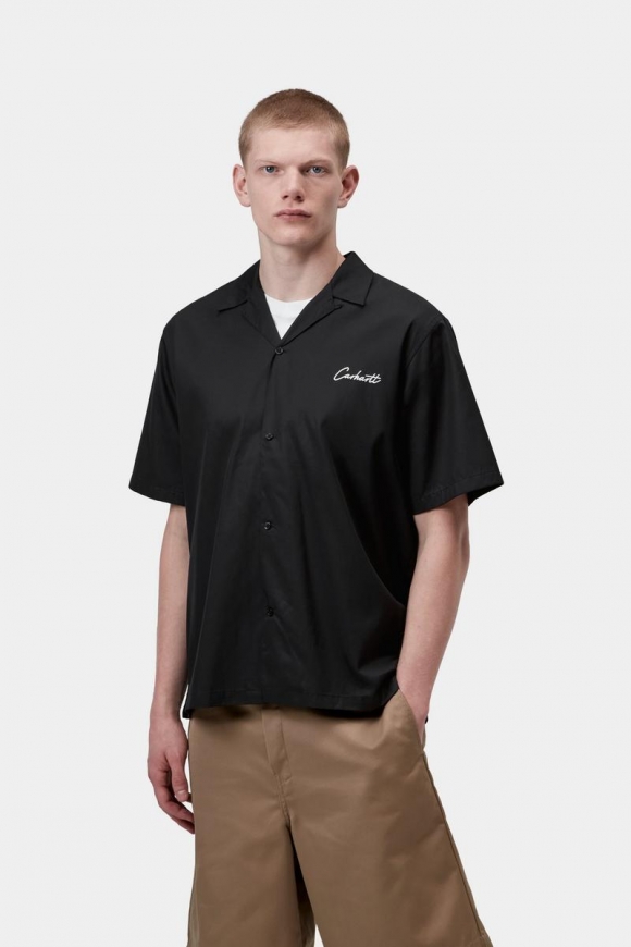 Carhartt S/S Delray Shirt - Schwarz / Weiß Carhartt S/S Delray Shirt - Schwarz / Weiß