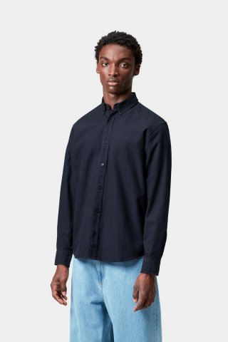 Carhartt L/S Bolton Shirt - Dunkles Marineblau Carhartt L/S Bolton Shirt - Dunkles Marineblau