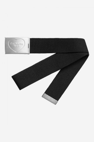 Carhartt Heart Clip Belt - Schwarz / Silber Carhartt Heart Clip Belt - Schwarz / Silber