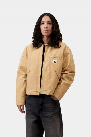 Carhartt OG Detroit Jacket - WIP Dusty H / Tobacco, Steinleinwand Carhartt OG Detroit Jacket - WIP Dusty H / Tobacco, Steinleinwand