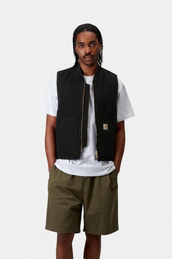 Carhartt Classic Vest - Schwarz, gespült Carhartt Classic Vest - Schwarz, gespült