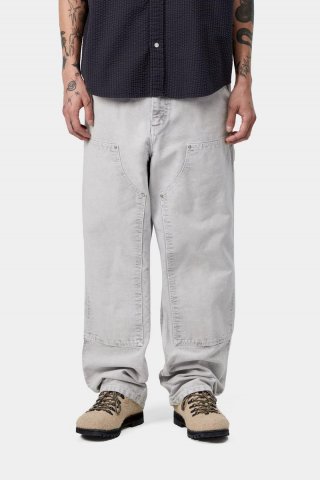 Carhartt Double Knee Pant - Schwarz, Kreidewaschung Carhartt Double Knee Pant - Schwarz, Kreidewaschung