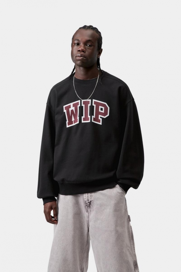 Carhartt WIP III Sweatshirt - Schwarz, schwere Steinwäsche Carhartt WIP III Sweatshirt - Schwarz, schwere Steinwäsche
