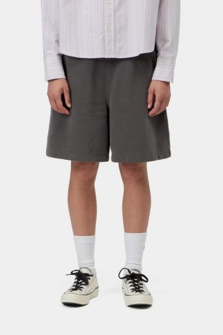 Carhartt Hoggard Sweat Short - Schwarz, stückgefärbt Carhartt Hoggard Sweat Short - Schwarz, stückgefärbt