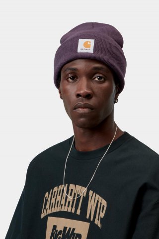 Carhartt Short Watch Hat - Gemütliches Lila Carhartt Short Watch Hat - Gemütliches Lila