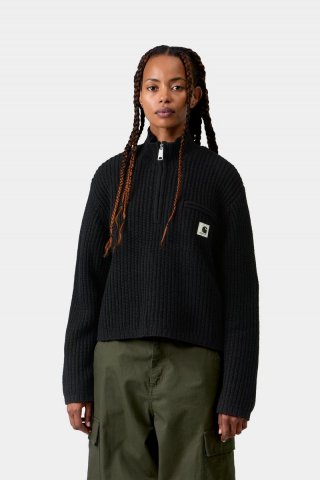 Carhartt Detroit Half Zip Sweater - Schwarz Carhartt Detroit Half Zip Sweater - Schwarz