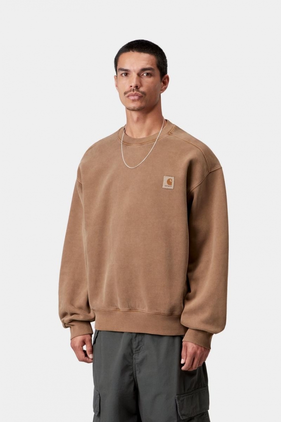 Carhartt Vista Sweatshirt - WIP H Braun, stückgefärbt Carhartt Vista Sweatshirt - WIP H Braun, stückgefärbt