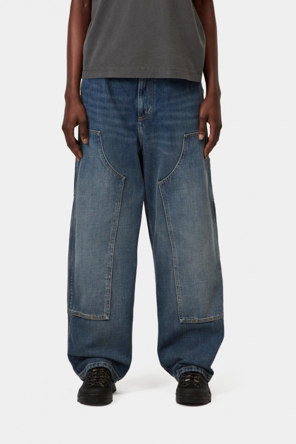 Carhartt Brandon Double Knee Pant - Blau, dunkle Used-Waschung Carhartt Brandon Double Knee Pant - Blau, dunkle Used-Waschung