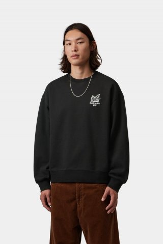 Carhartt Hourglass Sweat - Schwarz, Stonewashed Carhartt Hourglass Sweat - Schwarz, Stonewashed