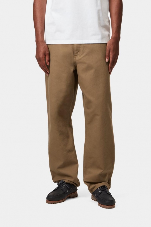 Carhartt Single Knee Pant - Hamilton Brown, gespült