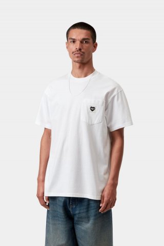 Carhartt S/S Pocket Heart T-Shirt - Weiß / Schwarz Carhartt S/S Pocket Heart T-Shirt - Weiß / Schwarz