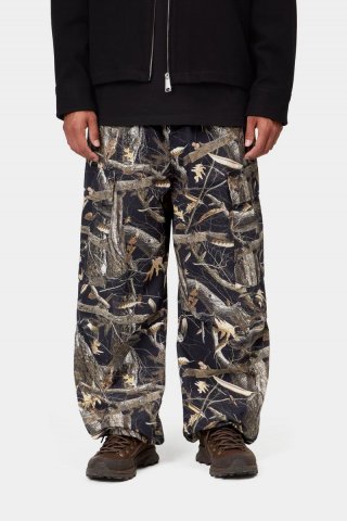 Carhartt Osborn Cargo Pant - Camo Feather Tree, Schwarz, gespült Carhartt Osborn Cargo Pant - Camo Feather Tree, Schwarz, gespült