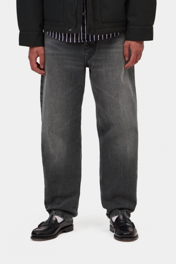 Carhartt Newel Pant - Schwarz, Marmor-Use-Waschung