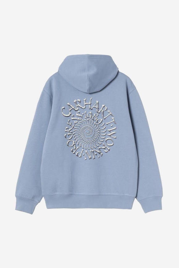 Carhartt Hooded Spiral Sweatshirt - Sanftes Blau Carhartt Hooded Spiral Sweatshirt - Sanftes Blau