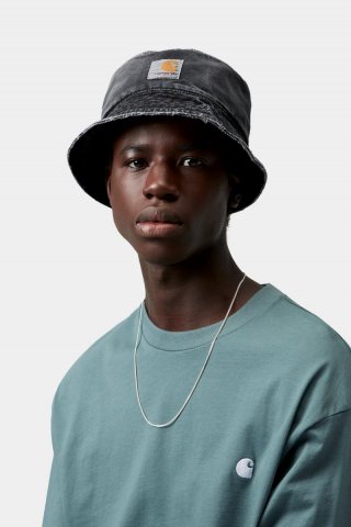 Carhartt Bane Bucket Hat - Schwarz, Destroy-Waschung