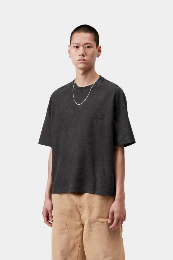 Carhartt S/S Lambert T-Shirt - Schwarz, Mondwaschung Carhartt S/S Lambert T-Shirt - Schwarz, Mondwaschung