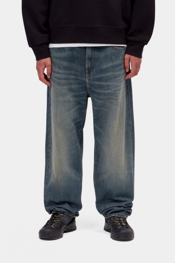 Carhartt Aaron Pant - Blau, mittelschwer getragen Carhartt Aaron Pant - Blau, mittelschwer getragen
