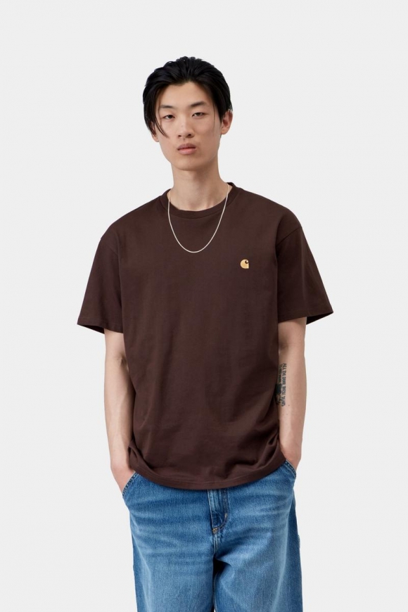 Carhartt S/S Chase T-Shirt - Palisander / Gold