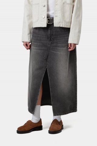 Carhartt Brandon Skirt - Schwarz, Grind-Waschung Carhartt Brandon Skirt - Schwarz, Grind-Waschung