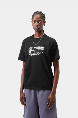 Carhartt S/S Bumper Sticker T-Shirt - Schwarz Carhartt S/S Bumper Sticker T-Shirt - Schwarz