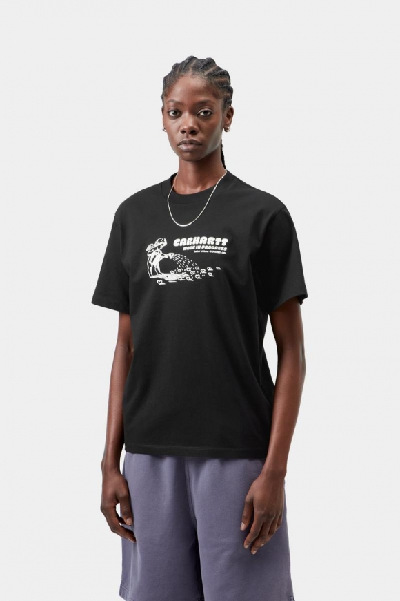 Carhartt S/S Bumper Sticker T-Shirt - Schwarz