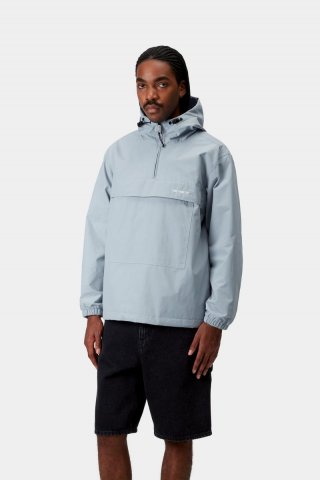 Carhartt Windbreaker Pullover (Summer) - Mattblau/Weiß Carhartt Windbreaker Pullover (Summer) - Mattblau/Weiß