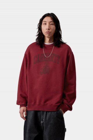 Carhartt Faded Pond Corps Sweatshirt - Marsala, schwere Steinwäsche Carhartt Faded Pond Corps Sweatshirt - Marsala, schwere Steinwäsche