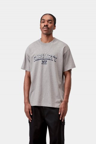 Carhartt S/S Heavy Duty T-Shirt - Grey Heather, starke Enzymwäsche Carhartt S/S Heavy Duty T-Shirt - Grey Heather, starke Enzymwäsche