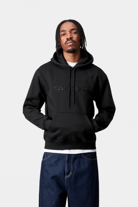 Carhartt Hooded Sweatshirt - Schwarz / Schwarz