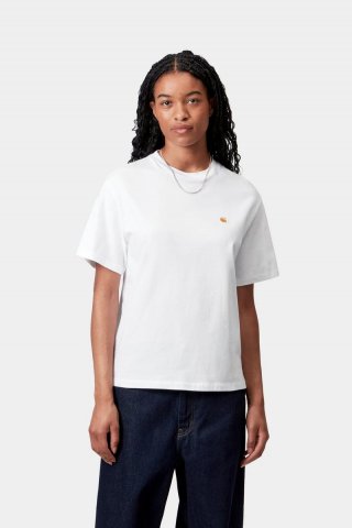 Carhartt S/S Chase T-Shirt - Weiß / Gold Carhartt S/S Chase T-Shirt - Weiß / Gold