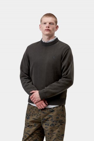 Carhartt Kori Sweater - Schwarz, stückgefärbt Carhartt Kori Sweater - Schwarz, stückgefärbt