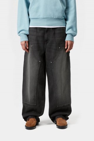 Carhartt Brandon Double Knee Pant - Schwarz, Grind-Waschung Carhartt Brandon Double Knee Pant - Schwarz, Grind-Waschung