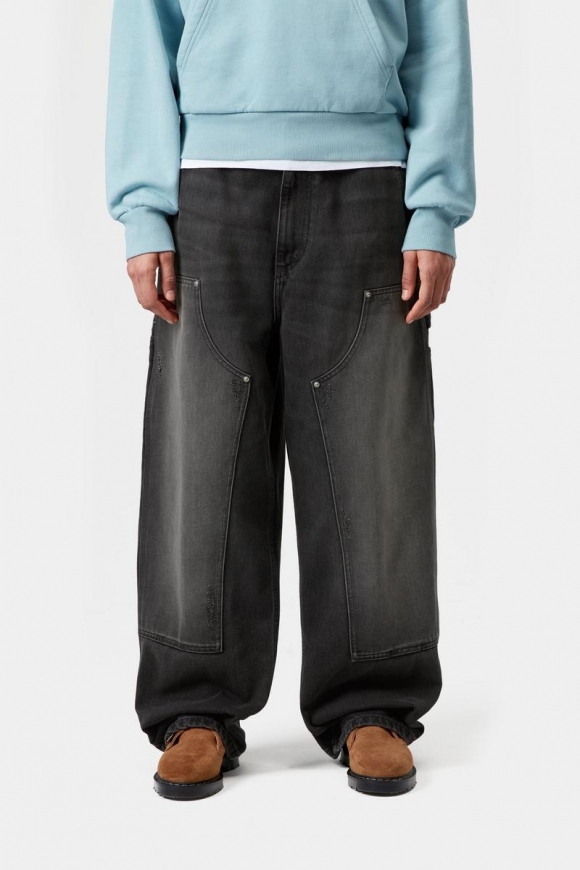 Carhartt Brandon Double Knee Pant - Schwarz, Grind-Waschung Carhartt Brandon Double Knee Pant - Schwarz, Grind-Waschung