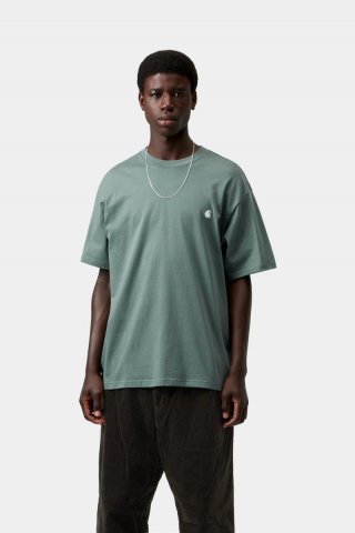 Carhartt S/S Madison T-Shirt - Schattiges Grün / Weiß Carhartt S/S Madison T-Shirt - Schattiges Grün / Weiß