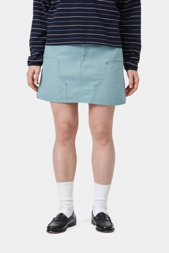 Carhartt Maeve Double Knee Skirt - Turmalin, Steingewaschen