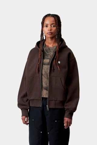 Carhartt Hooded Casey Jacket - Palisander / Silber Carhartt Hooded Casey Jacket - Palisander / Silber
