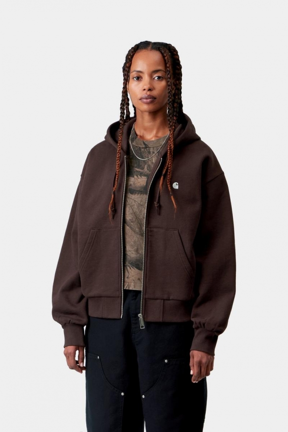 Carhartt Hooded Casey Jacket - Palisander / Silber