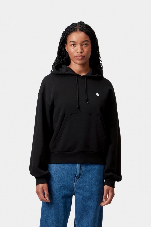 Carhartt Hooded Casey Sweatshirt - Schwarz / Silber