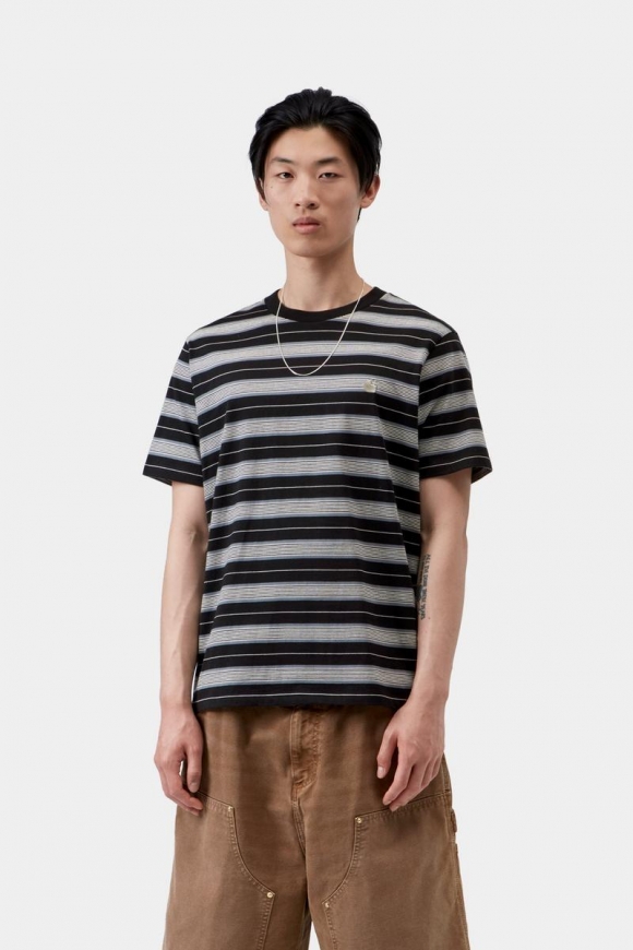 Carhartt S/S Bronson T-Shirt - Bronson-Streifen, Schwarz Carhartt S/S Bronson T-Shirt - Bronson-Streifen, Schwarz
