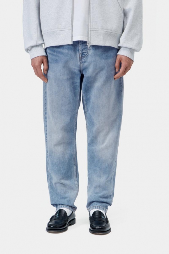 Carhartt Newel Pant - Blau, helle Used-Waschung Carhartt Newel Pant - Blau, helle Used-Waschung