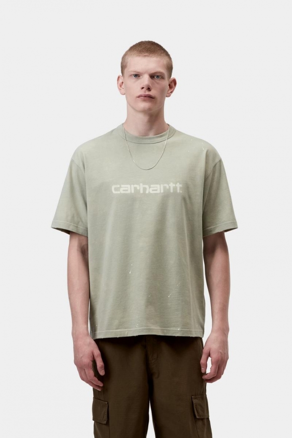 Carhartt S/S Painter T-Shirt - Shady Green, Destroy Wash, Splatter Carhartt S/S Painter T-Shirt - Shady Green, Destroy Wash, Splatter