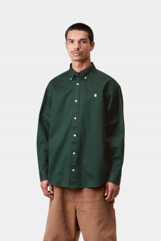 Carhartt L/S OG Madison Shirt - Dunkler Skarabäus Carhartt L/S OG Madison Shirt - Dunkler Skarabäus