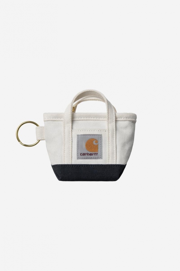 Carhartt Mini Tote Bag Keychain - Natur / Blau Carhartt Mini Tote Bag Keychain - Natur / Blau