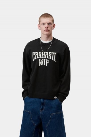 Carhartt Deck Sweater - Schwarz / Wachs Carhartt Deck Sweater - Schwarz / Wachs