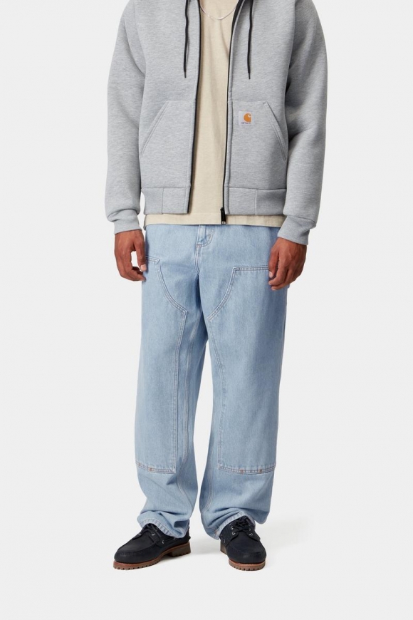 Carhartt Double Knee Pant - Blau, schwerer Stein gebleicht Carhartt Double Knee Pant - Blau, schwerer Stein gebleicht