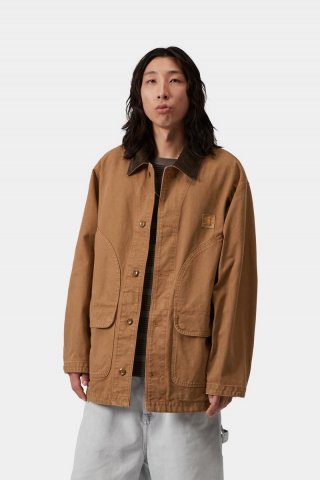Carhartt Prescott Coat - Hamilton Brown / Tabak, stückgefärbt Carhartt Prescott Coat - Hamilton Brown / Tabak, stückgefärbt