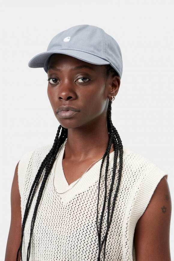 Carhartt Madison Logo Cap - Schattiges Blau / Weiß