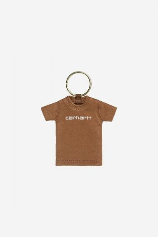 Carhartt Mini Script T-Shirt Keychain - Hamilton Brown Carhartt Mini Script T-Shirt Keychain - Hamilton Brown